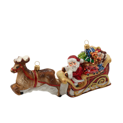 Julemand Med Kane & Rensdyr - Jubilæums ornament